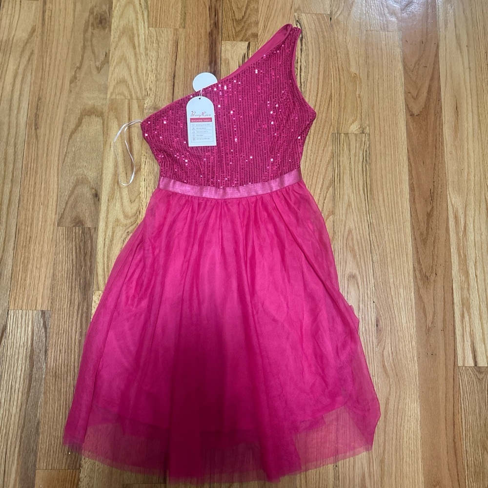 Speechless One Shoulder Fuchsia Dress